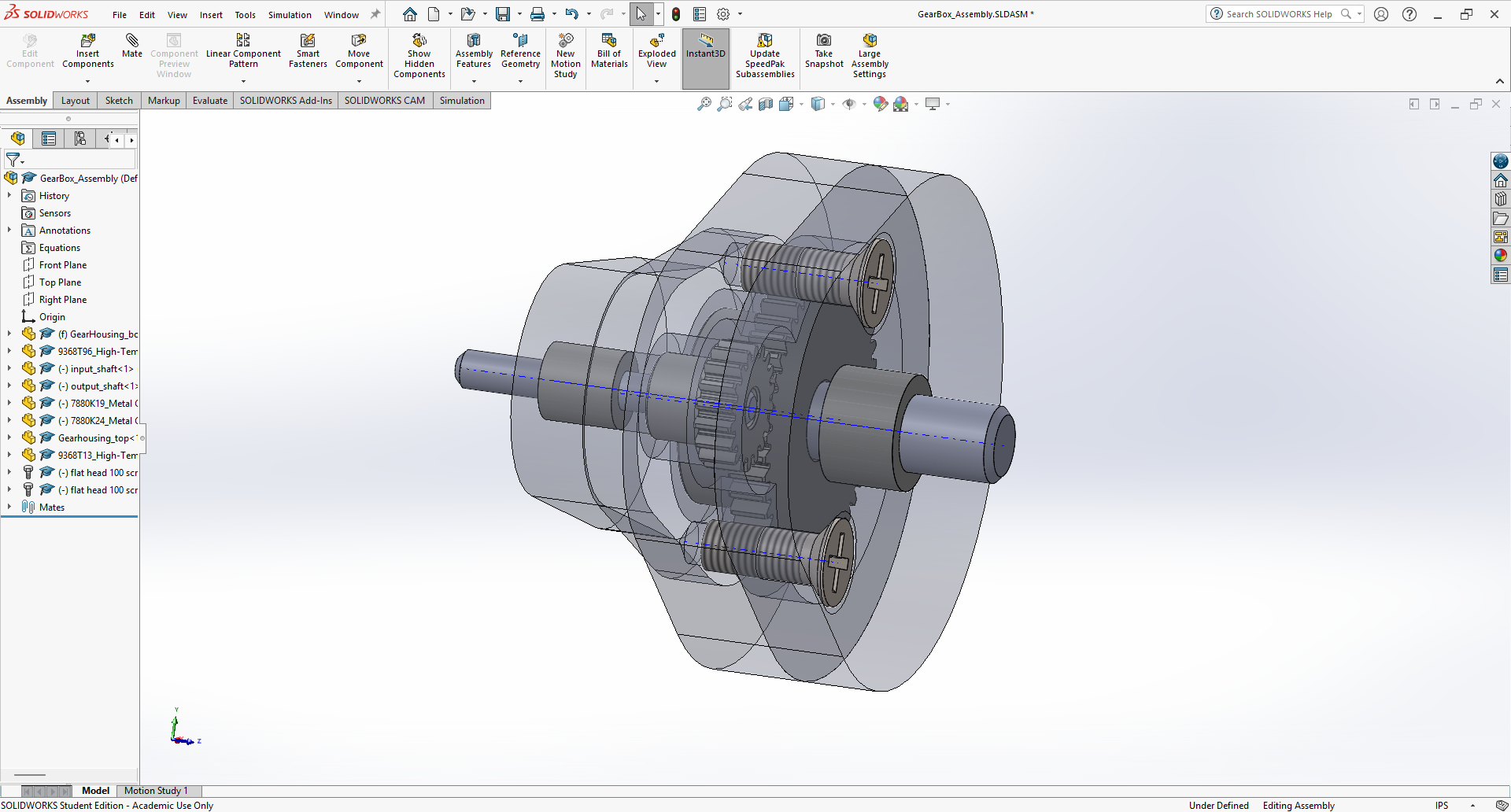 Screw Fasteners Assembly